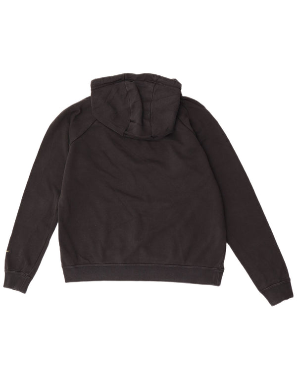 Ανδρικό γραφικό κουκούλα Nike, μεσαίο μαύρο βαμβακερό