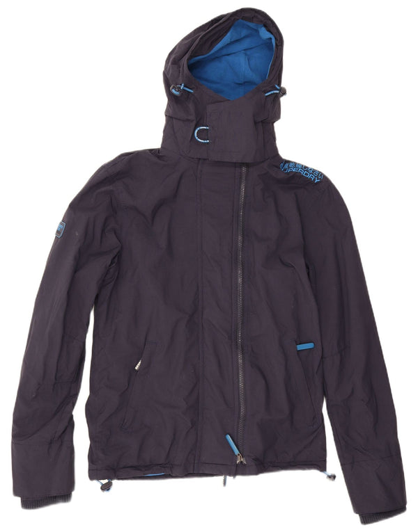 Ανδρικό μπουφάν με κουκούλα Superdry UK 34 XS Navy Blue Polyester
