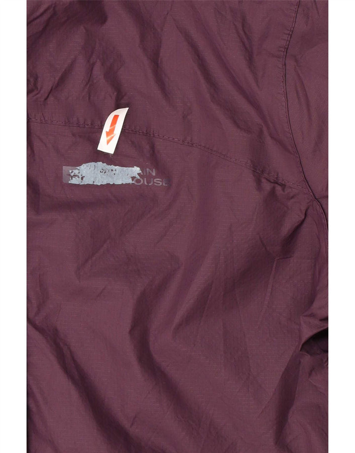 Mountain Warehouse Γυναικείο μπουφάν βροχής με κουκούλα UK 12 Medium Purple Polyamide