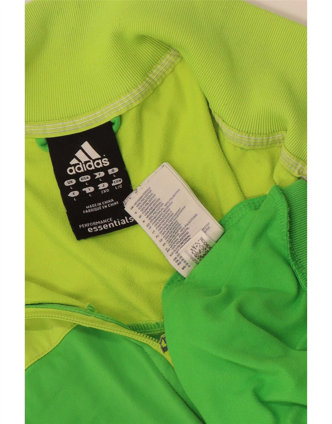 Ανδρική φόρμα Adidas Climalite Top Jacket Large Green Colourblock