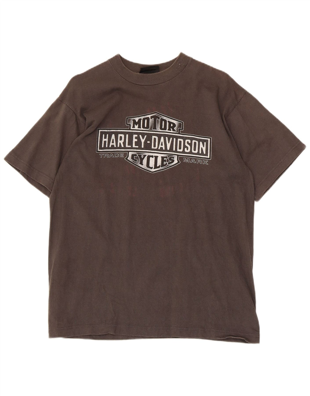 Ανδρικό γραφικό T-Shirt Harley Davidson Τοπ μεσαίο γκρι βαμβακερό