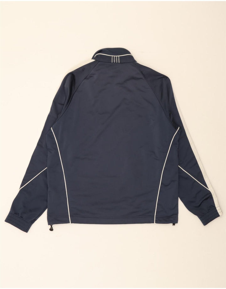 DIADORA Mens Tracksuit Top Jacket UK 40 Medium Navy Blue Colourblock Vintage Diadora and Second-Hand Diadora from Messina Hembry 