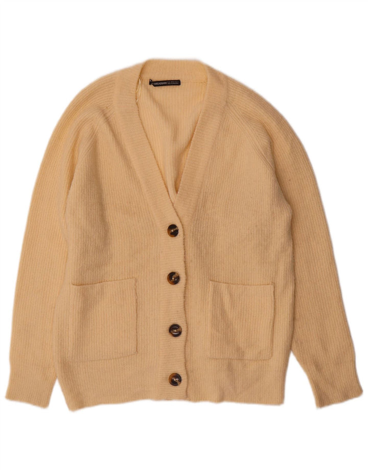 Threadbare γυναικεία ζακέτα υπερμεγέθη UK 6 XS Μπεζ ακρυλικό