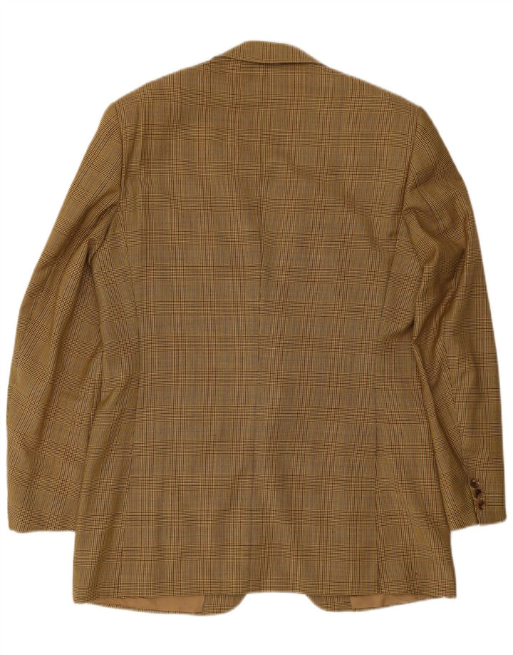 Gieves & Hawkes Ανδρικό σακάκι 2 κουμπιών UK 42 XL Καφέ μαλλί Houndstooth