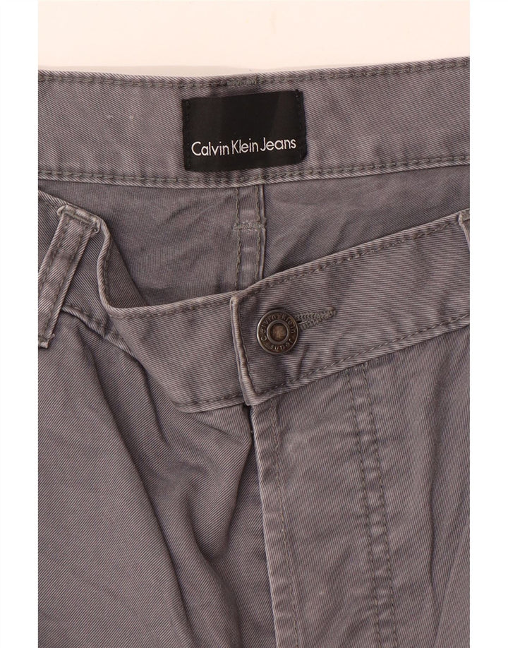 Calvin Klein Ανδρικό ίσιο casual παντελόνι W36 L34 Γκρι