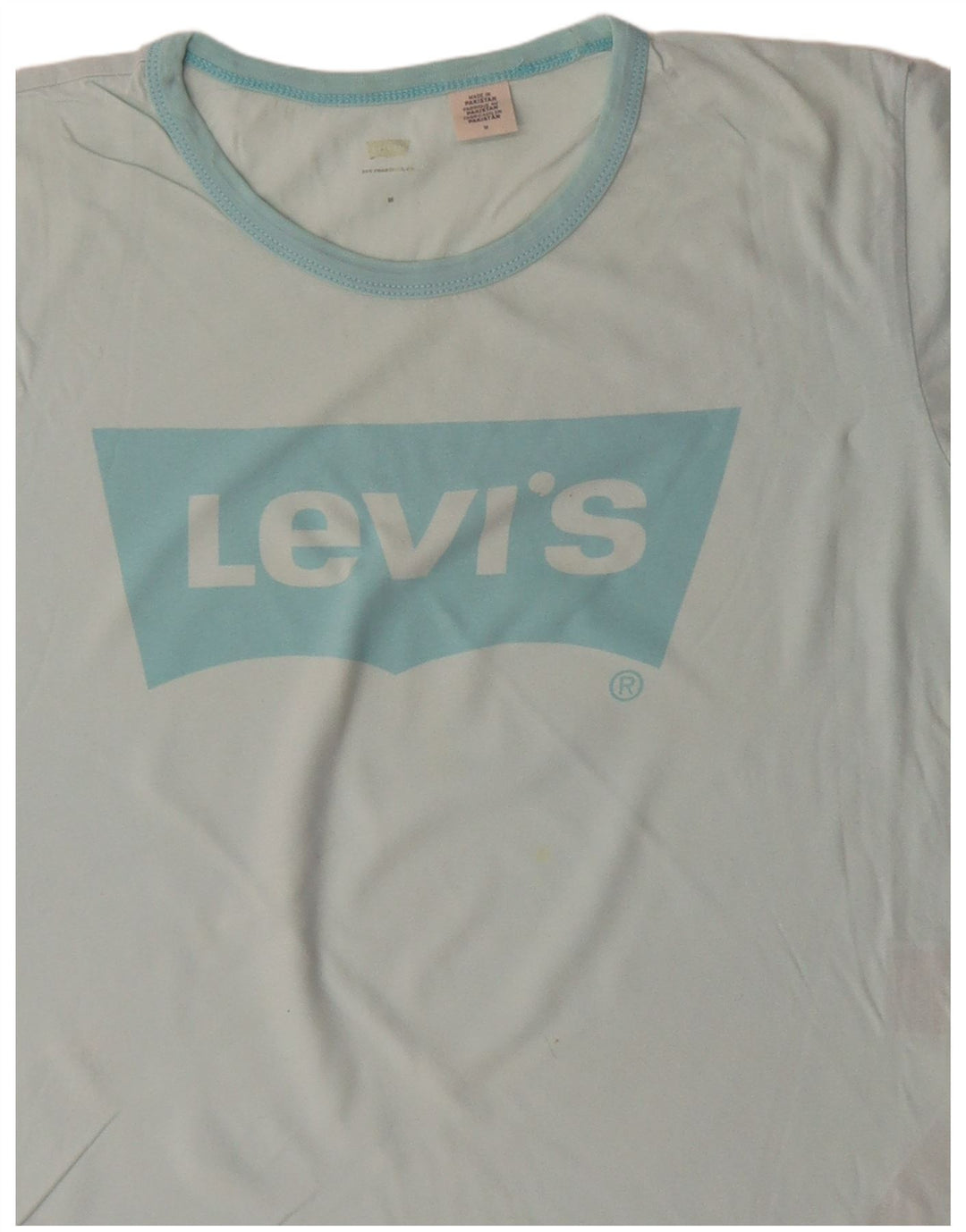 Γυναικείο γραφικό μπλουζάκι LEVI'S Top UK 14 Μεσαίο τυρκουάζ βαμβάκι