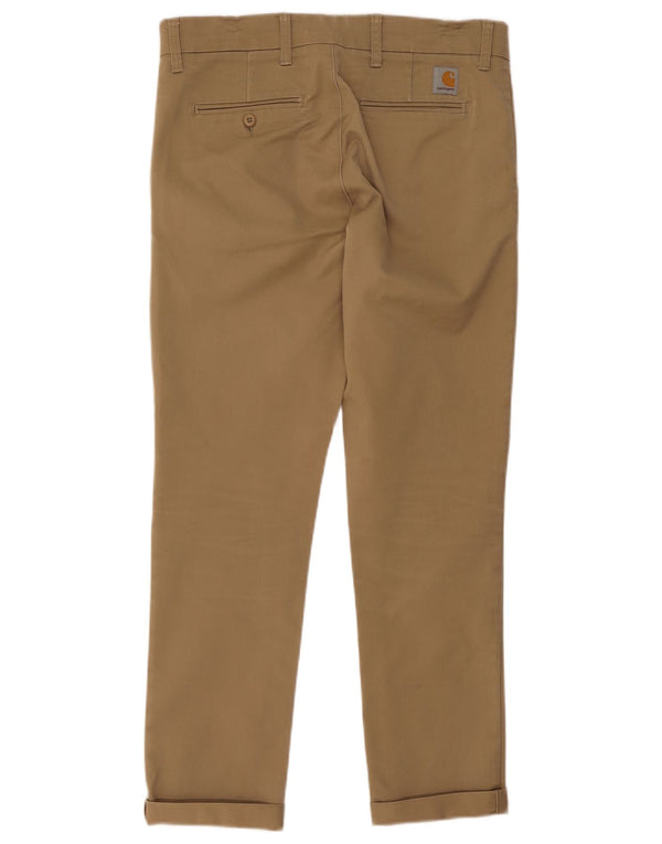 Ανδρικό παντελόνι Chino Carhartt Slim Fit W33 L32 Μπεζ βαμβακερό