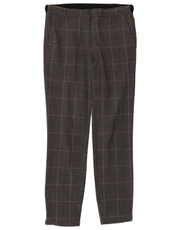 Zara Γυναικείο Slim Suit Παντελόνι XS W24 L27 Grey Check Polyester