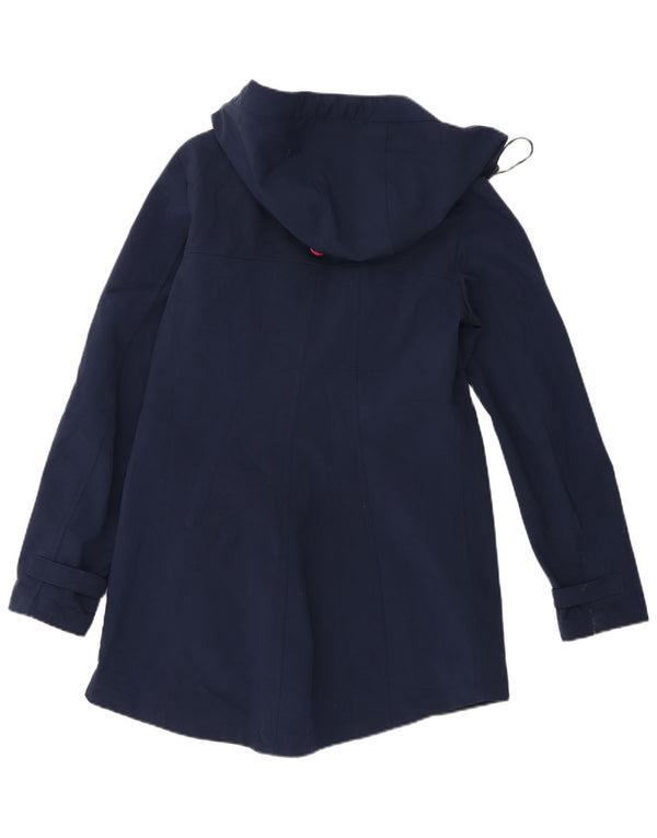 Nautica Γυναικείο μπουφάν βροχής με κουκούλα UK 14 Large Navy Blue Polyester