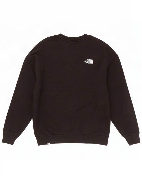 The North Face Γυναικείο Γραφικό Φούτερ Jumper UK 14 Medium Black Cotton