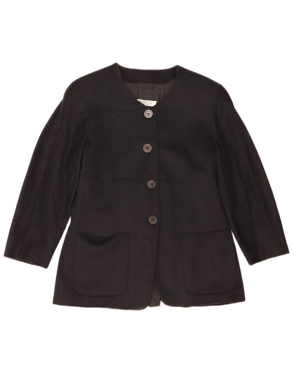 Marella Γυναικείο μπουφάν blazer UK 16 Large Navy Blue Wool