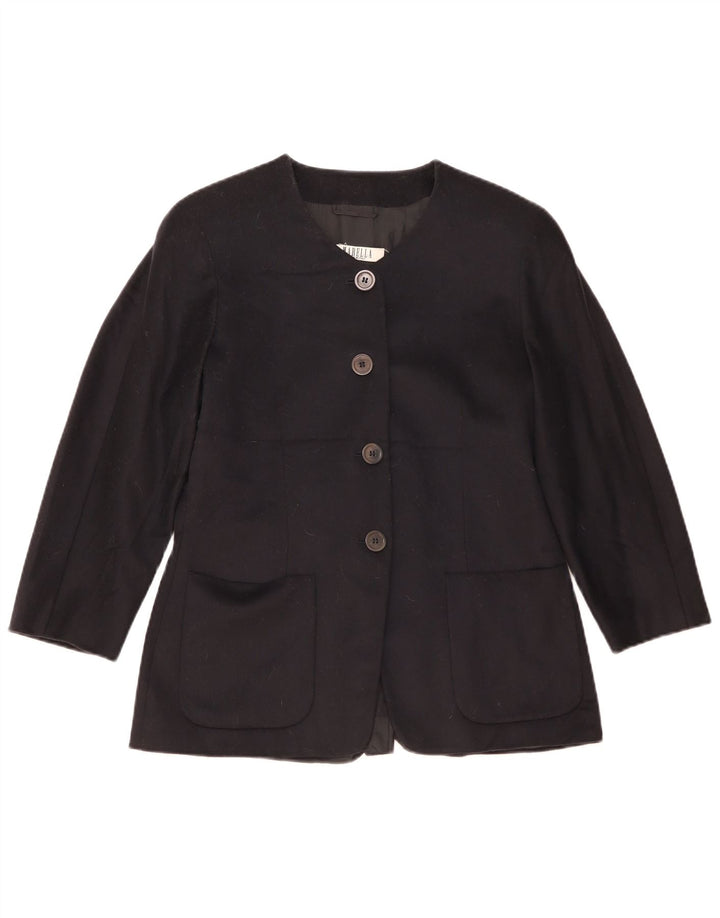 Marella Γυναικείο μπουφάν blazer UK 16 Large Navy Blue Wool