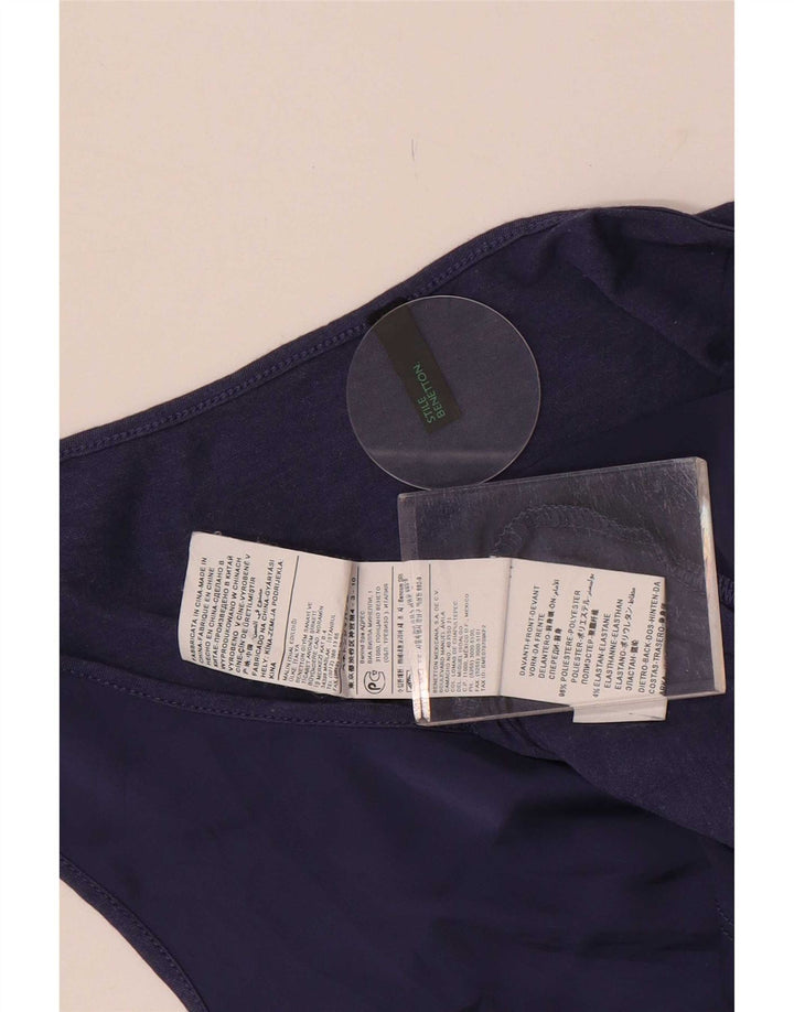 Benetton Γυναικείο Γιλέκο Τοπ UK 12 Μεσαίου Μωβ Πολυεστέρας