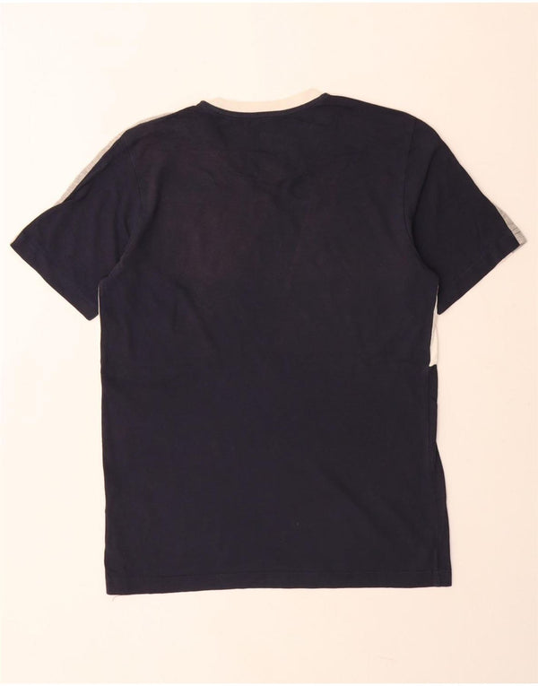 Ανδρικό γραφικό T-Shirt Adidas Top XS Navy Blue Colorblock Βαμβακερό