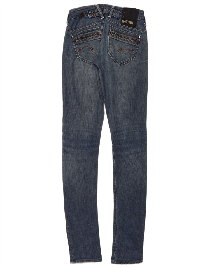 G-Star Γυναικείο Skinny Jeans με χαμηλόμεσο W25 L34 Μπλε βαμβακερό