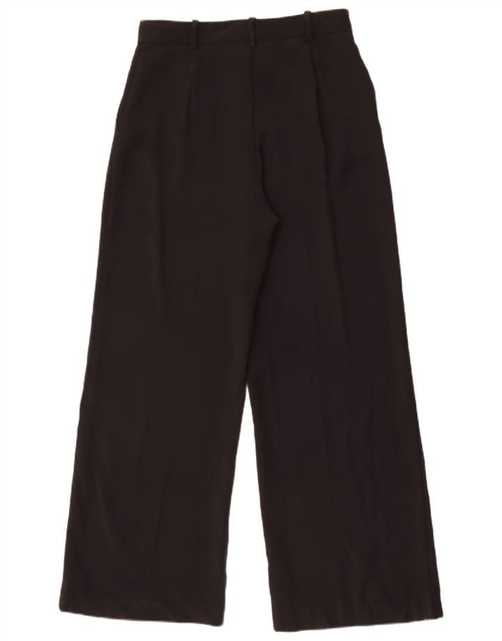 Zara Γυναικείο παντελόνι Chino με φαρδύ πόδι Medium W28 L29 Μαύρο Πολυεστέρας