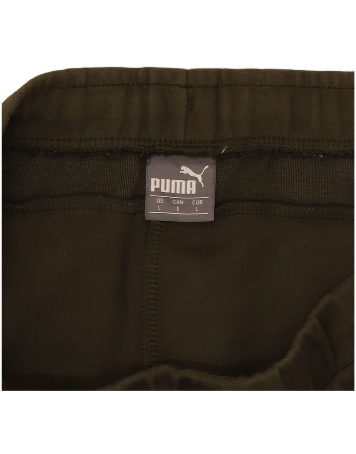 Ανδρική αθλητική φόρμα Puma Παντελόνι μεγάλο χακί χρώματος
