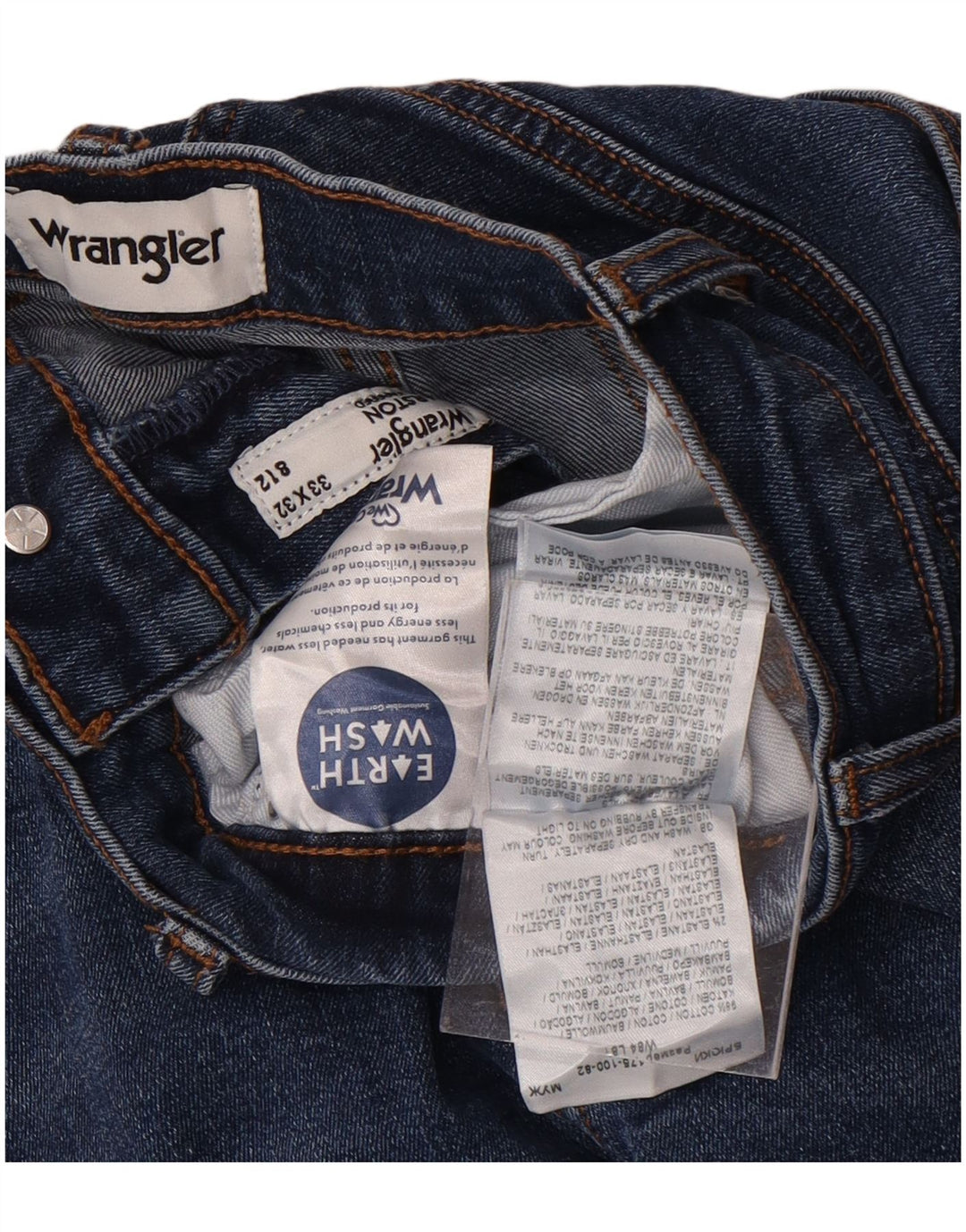 Ανδρικό τζιν Wrangler Larston Slim W33 L32 Μπλε βαμβακερό