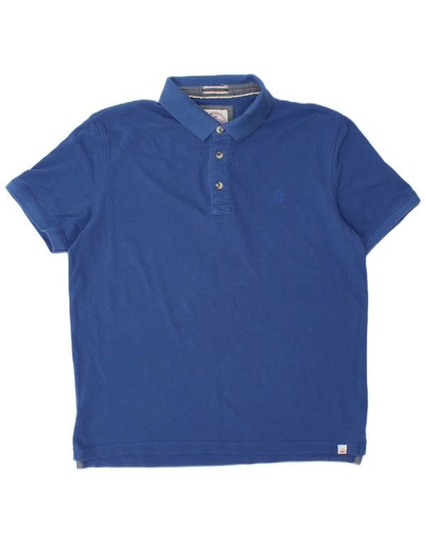 Fat Face Ανδρικό Πόλο Μπλουζάκι XL Μπλε βαμβακερό