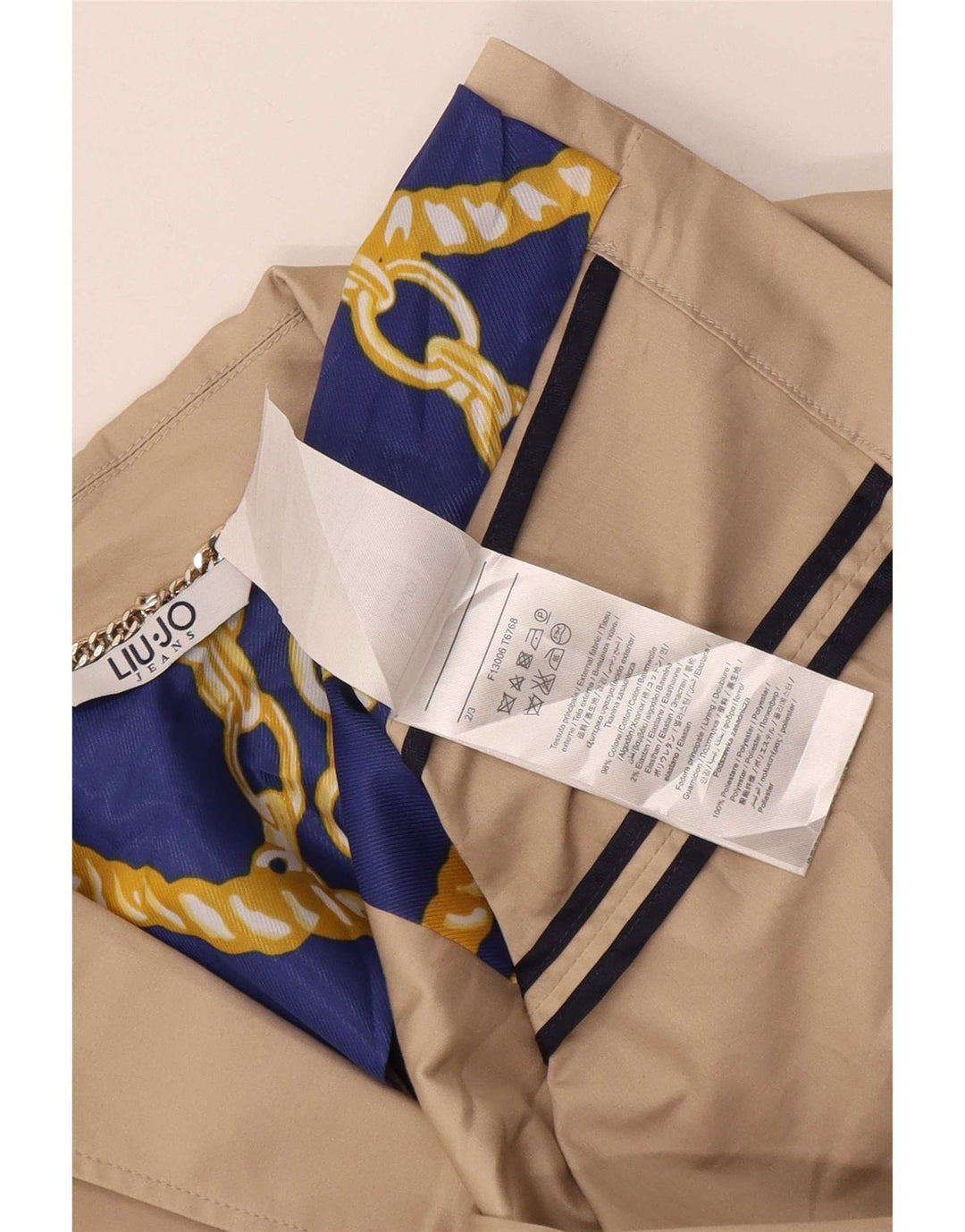 Liu Jo Γυναικείο Μπουφάν Blazer με 2 Κουμπιά IT 42 Βαμβακερό μεσαίο μπεζ