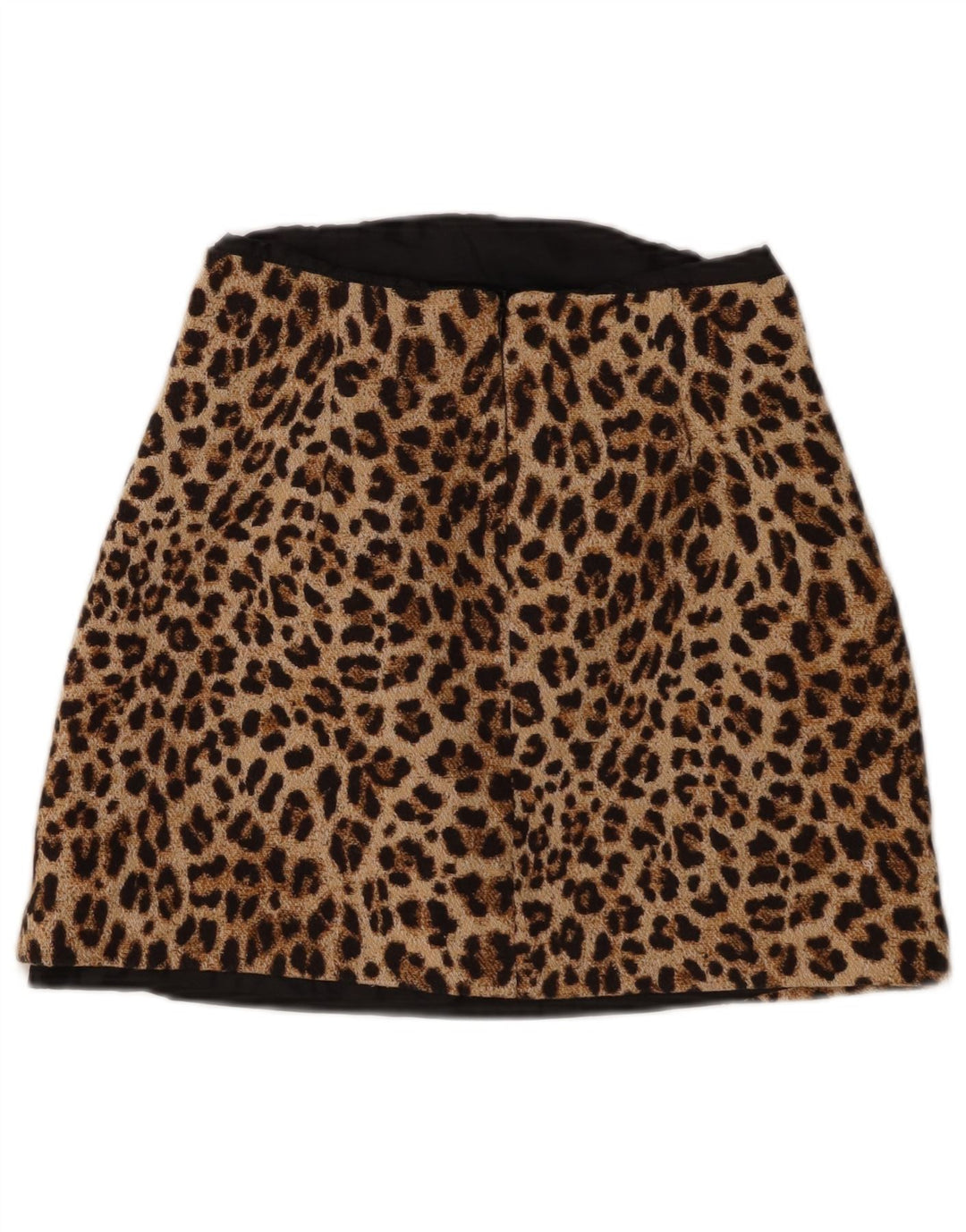 Zara Γυναικεία Μίνι Φούστα Μικρή W26 Καφέ Animal Print