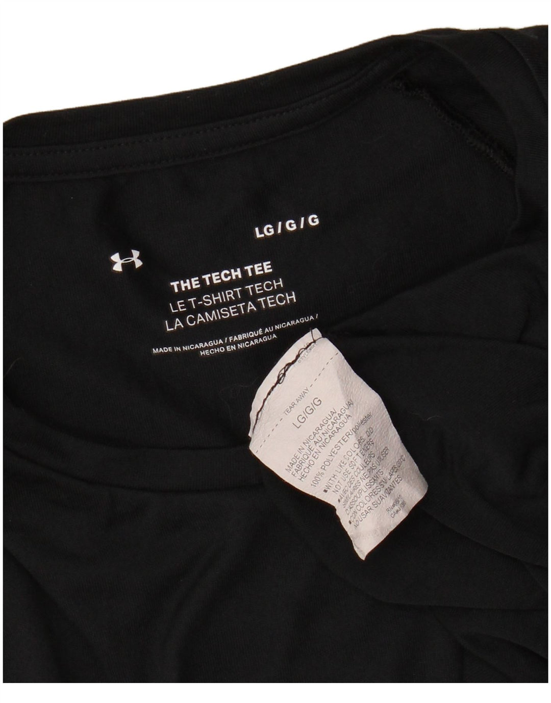 Under Armour Ανδρικό T-Shirt Top Large Μαύρο Πολυεστέρας