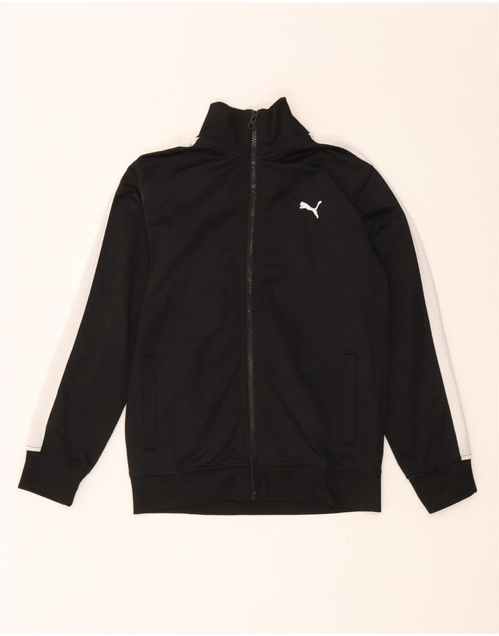 Φόρμα PUMA Boys Top Jacket 7-8 ετών Small Black Colourblock Polyester