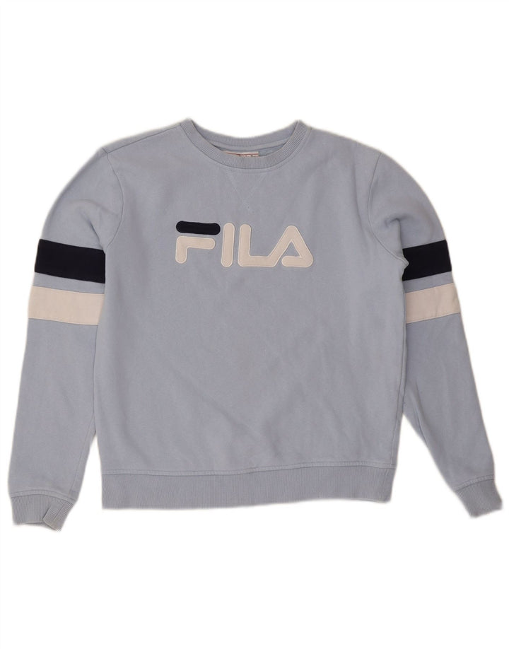Γυναικείο φούτερ μεγάλου μεγέθους FILA Jumper UK 10 Small Blue Colourblock