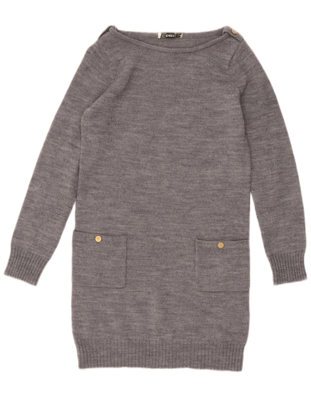 Γυναικείο φόρεμα Oasis Jumper UK 10 Μικρό μαλλί με γκρι λείανση