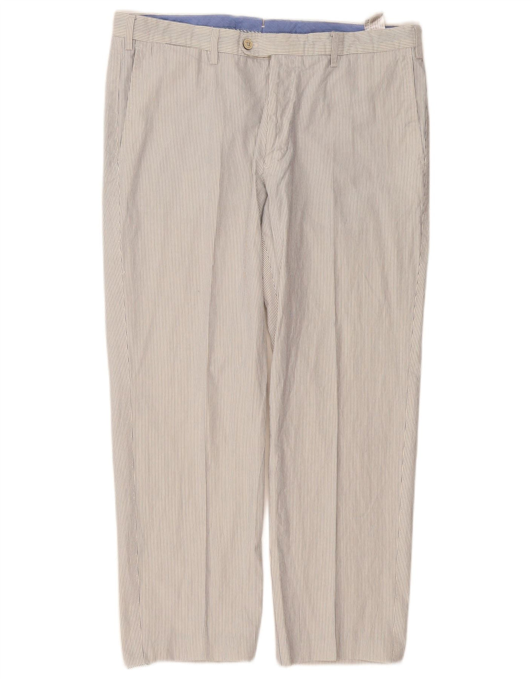 MASSIMO DUTTI Ανδρικό ίσιο παντελόνι EU 46 XL W36 L27 Λευκό ριγέ