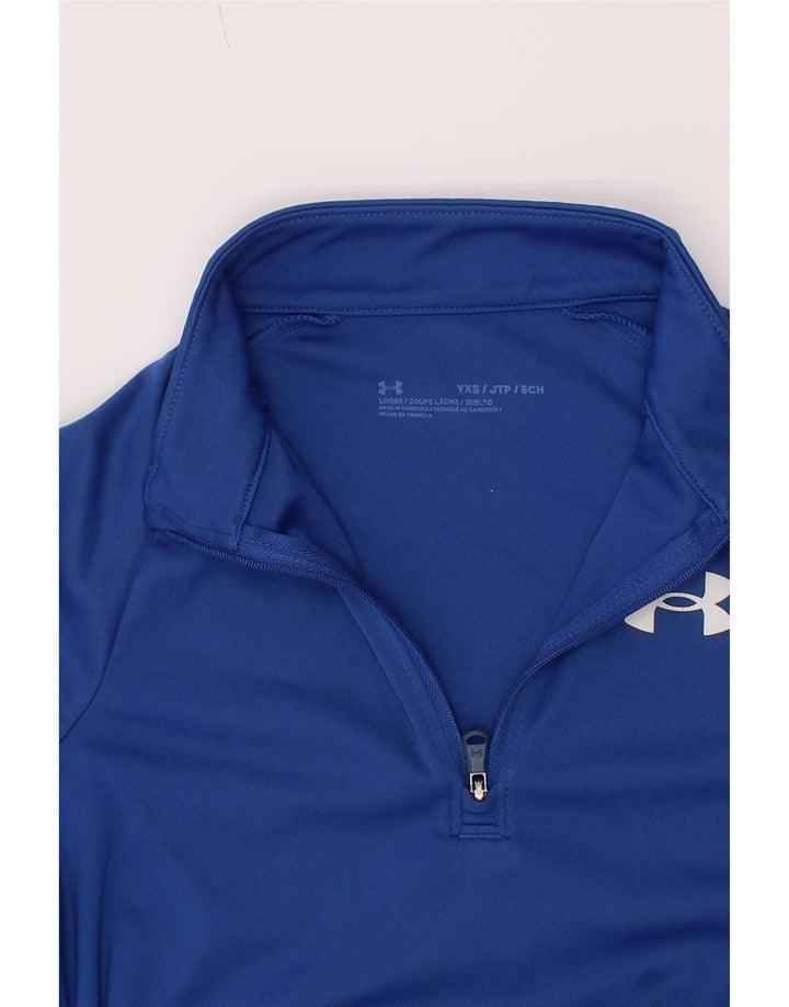 Under Armour Boys φορμάκι πουλόβερ με φερμουάρ 6-7 ετών XS μπλε