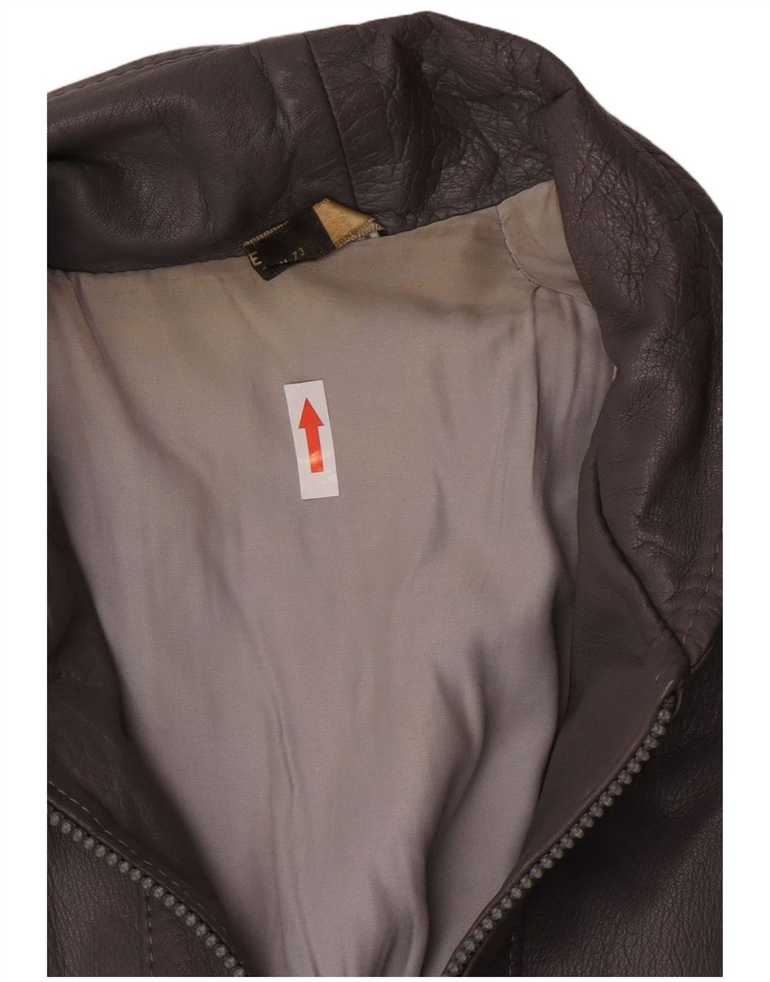 Vintage Ανδρικό Δερμάτινο Μπουφάν IT 48 Medium Grey Leather