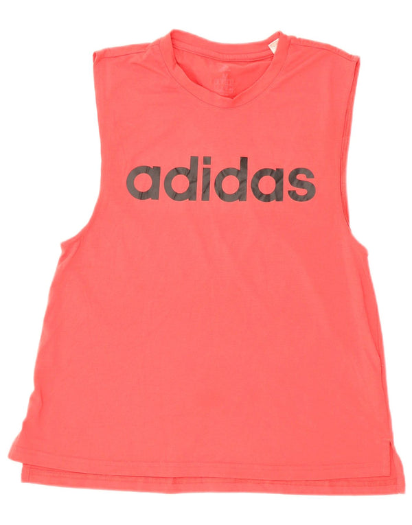 Γυναικείο γραφικό γιλέκο Adidas Top UK 12 Medium Pink Polyester