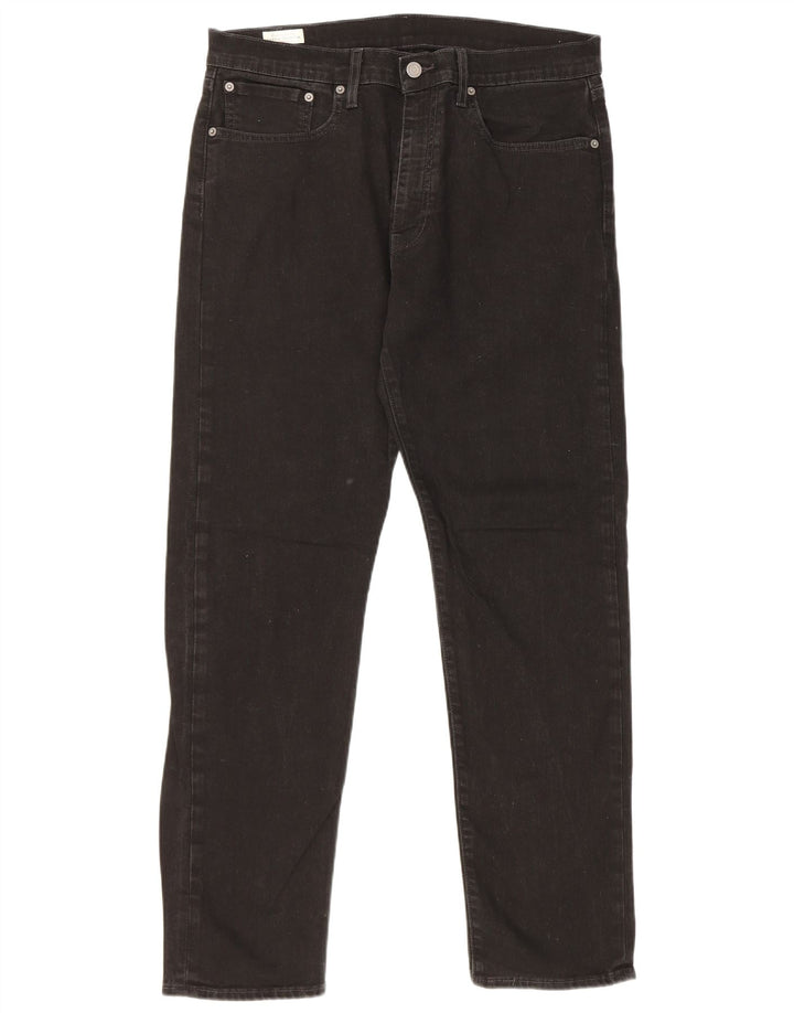 Levi's Mens 502 Tapered Jeans W34 L32 Μαύρο