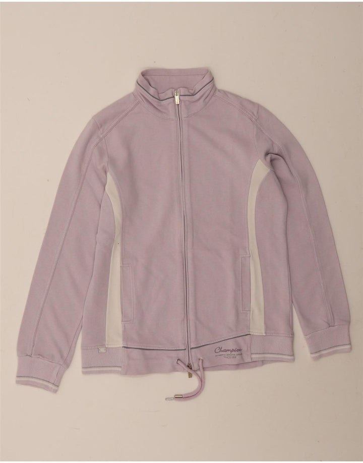 Champion Womens Easy Fit Top Jacket UK 14 Medium Purple