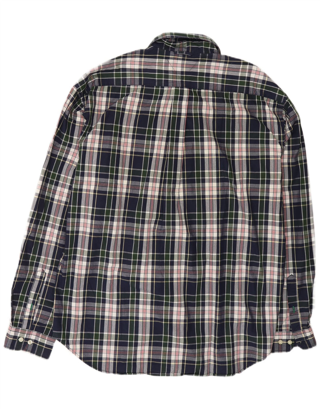 TOMMY HILFIGER Ανδρικό πουκάμισο 2XL Navy Blue Check Cotton