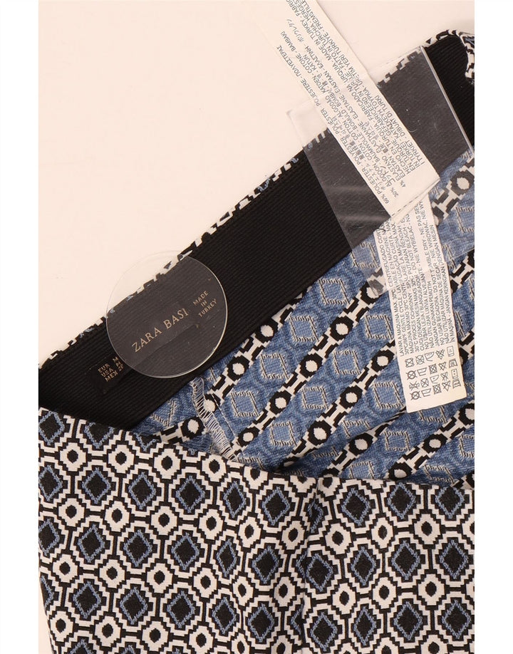 ZARA Γυναικείο Casual Παντελόνι Μεσαίο W28 L28 Πολύχρωμο Γεωμετρικό