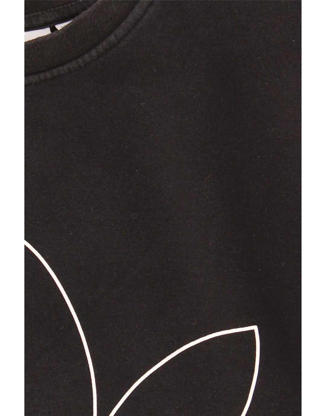 Ανδρικό γραφικό φούτερ Adidas Jumper Μικρό μαύρο βαμβακερό