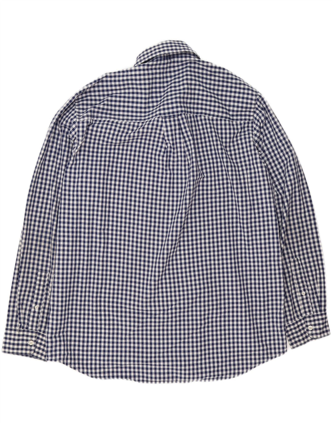 Chaps Ανδρικό πουκάμισο Easy Care XL Navy Blue Gingham Cotton