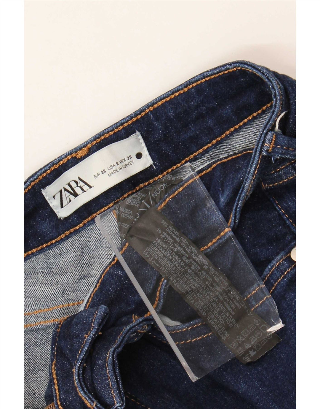 Zara Γυναικείο Τζιν EU 38 Small W28 L33 Μπλε βαμβακερό
