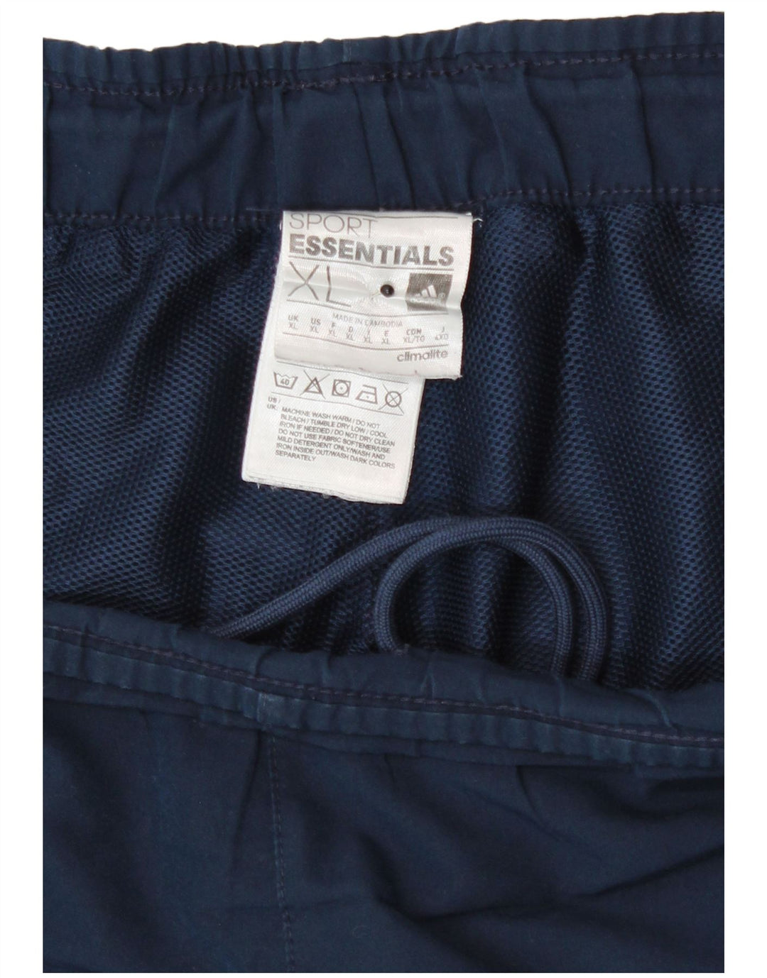 Ανδρικό αθλητικό σορτς Adidas Climalite XL Navy Blue Polyester