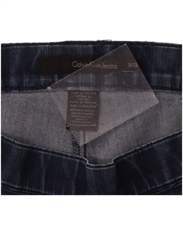 CALVIN KLEIN Γυναικείο Skinny Jeans US 12 Large W31 L28 Μπλε βαμβακερό