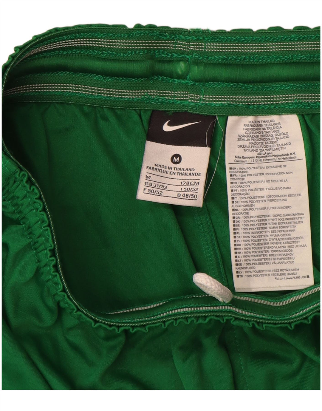 Ανδρικά γραφικά αθλητικά σορτς Nike από μεσαίο πράσινο πολυεστέρα