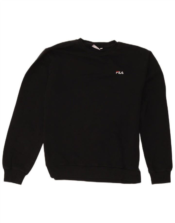 Ανδρικό φούτερ Fila Jumper Μεσαίο μαύρο βαμβακερό Sports