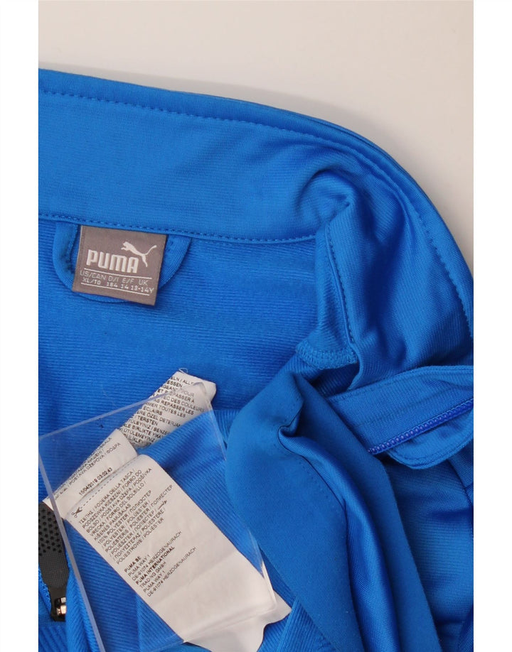 Puma Boys αθλητική φόρμα Top Jacket 13-14 Years Blue Polyester