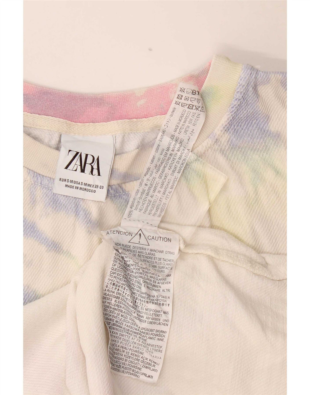 Zara Ανδρικό Γιλέκο Μπλούζα Μικρή Πολύχρωμη Γραβάτα Βαμβακερή