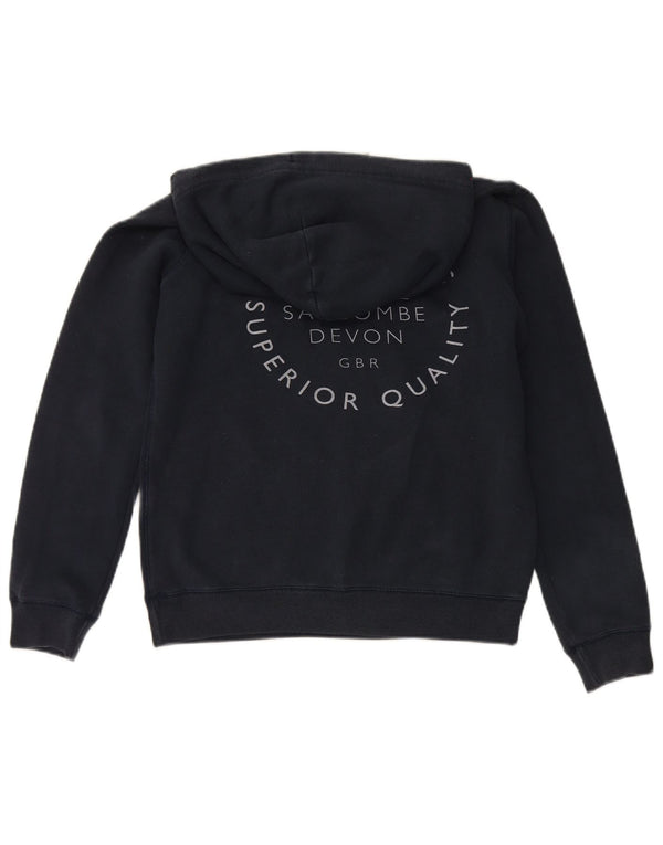 Jack Wills Γυναικείο γραφικό υπερμεγέθη κουκούλα UK 10 Small Navy Blue