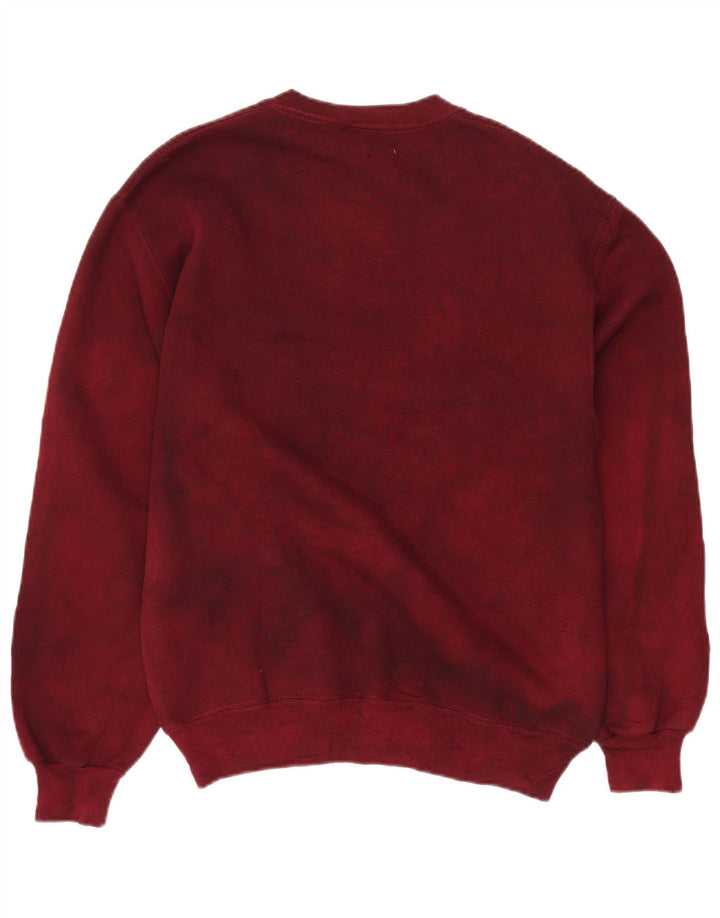 RUSSELL ATHLETIC Ανδρικό φούτερ Jumper Medium Burgundy Tie Βαμβακερή βαφή