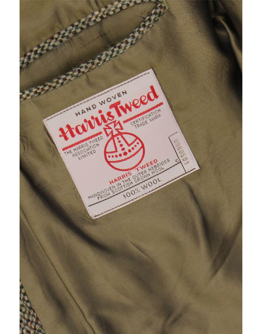 Harris Tweed Ανδρικό μπλέιζερ μπουφάν UK 38 μεσαίο γκρι μαλλί