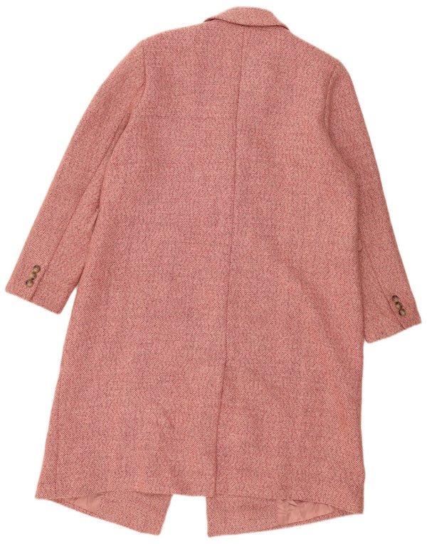 Marks & Spencer Γυναικείο παλτό με διπλό στήθος UK 16 Large Pink Polyester